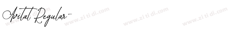 Avital Regular字体转换